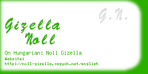 gizella noll business card